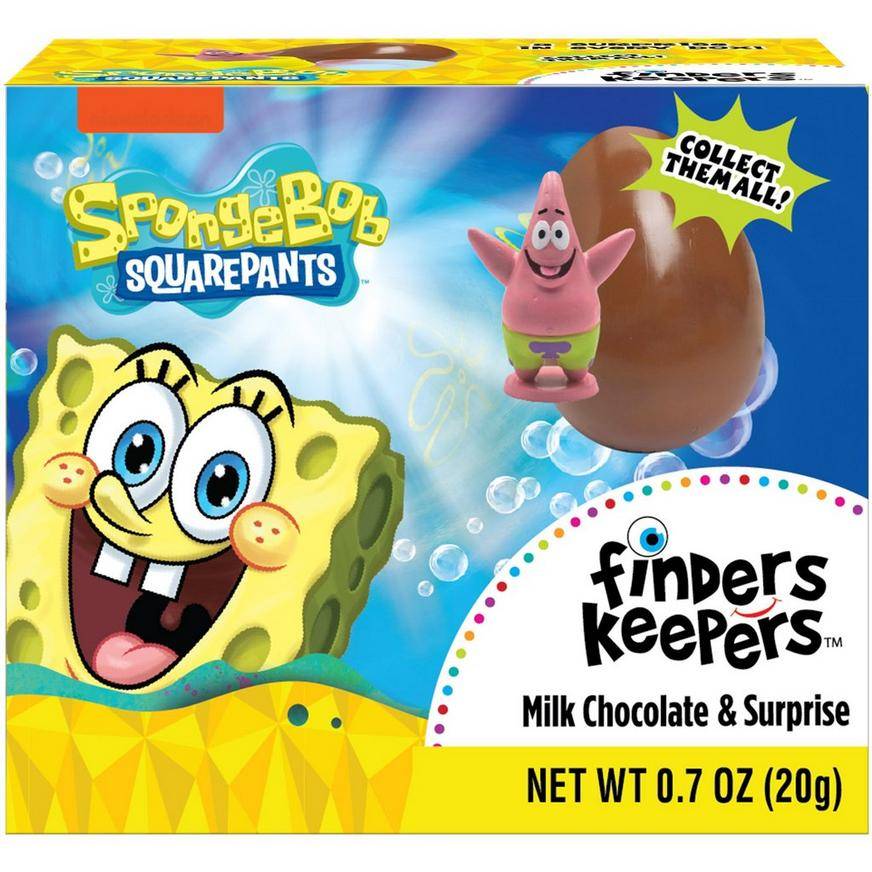 Finders Keepers SpongeBob SquarePants Milk Chocolate Candy Surprise Toy