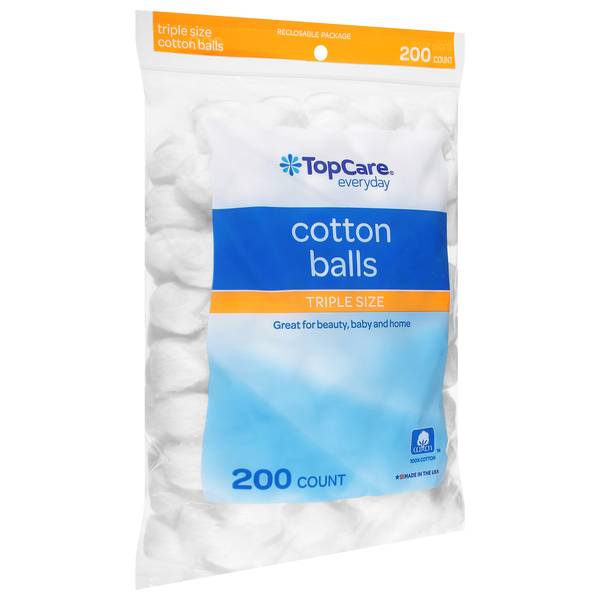 Topcare Cotton Balls Triple Size (200 ct)