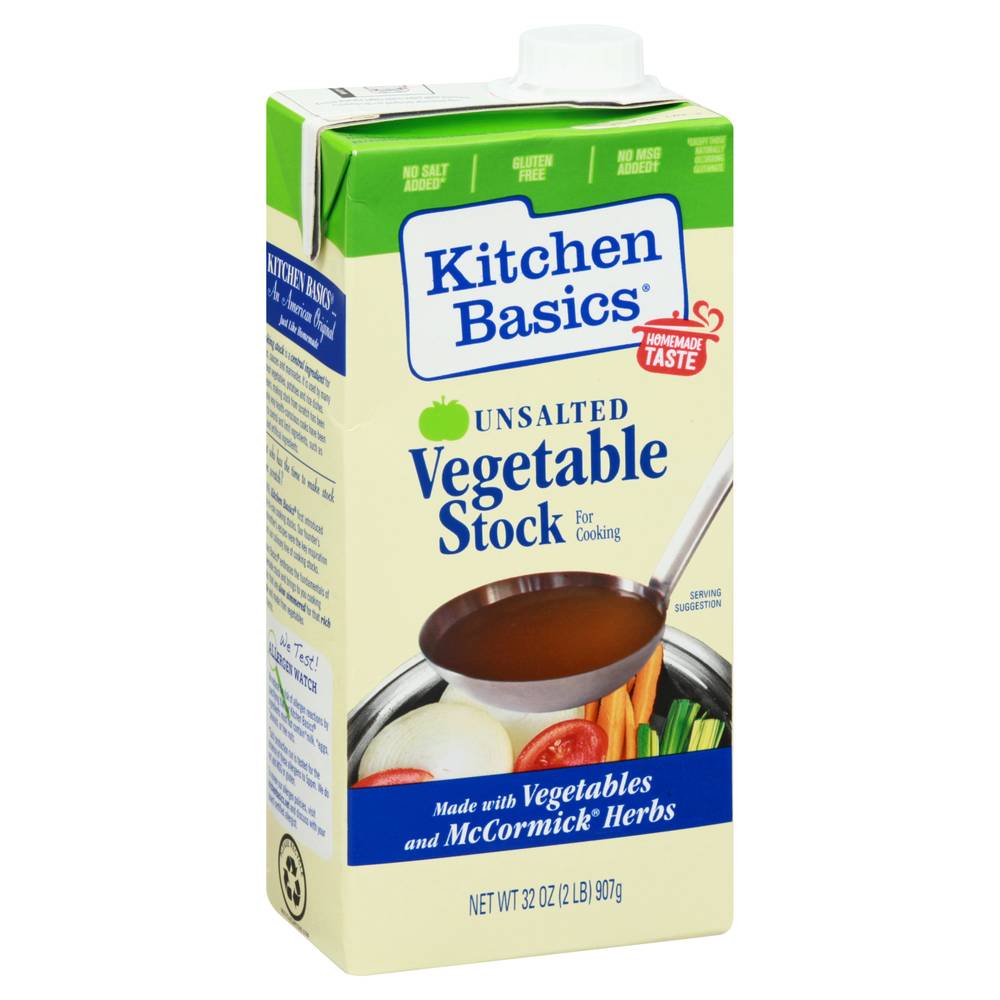 Kitchen Basics Unsalted Vegetable Stock For Cooking (2 lbs)