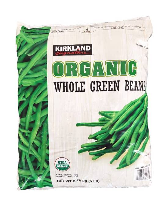 Kirkland Signature Organic Whole Green Beans (5 lbs)