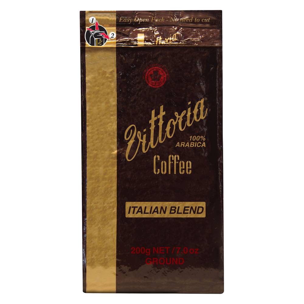 Vittoria Coffee Italian Blend Ground (200g)