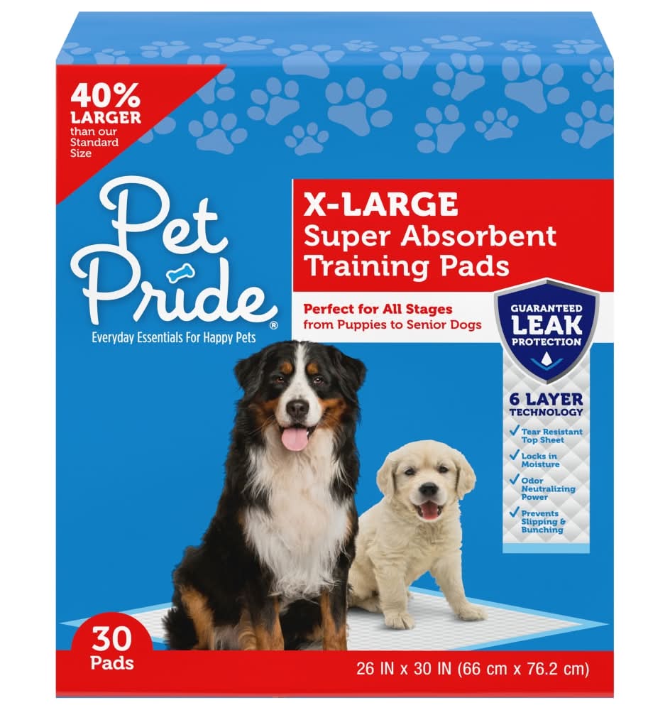 Pet Pride Super Absorbent Dog Training Pad, X-Large