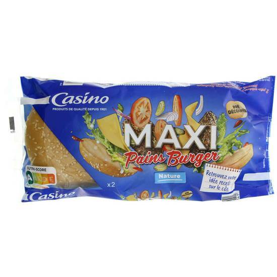 Casino Pain pour Hamburger - Maxi format 165 g