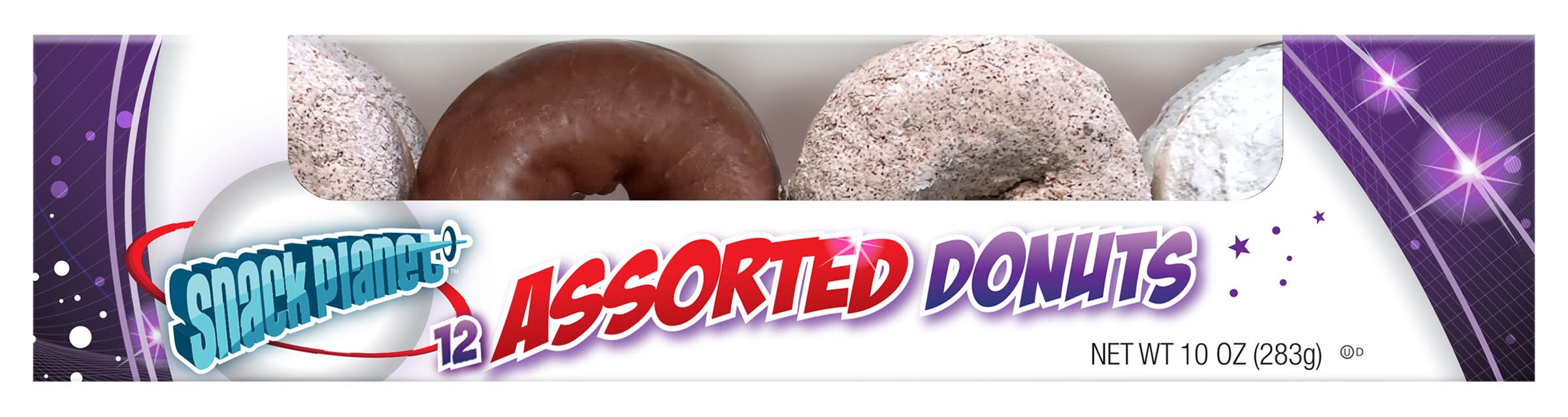 Snack Planet Donut, Assorted (10 oz, 12 ct)