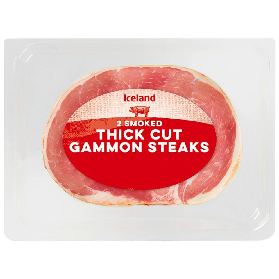 Iceland Thick Cut Smoked Gammon Steaks