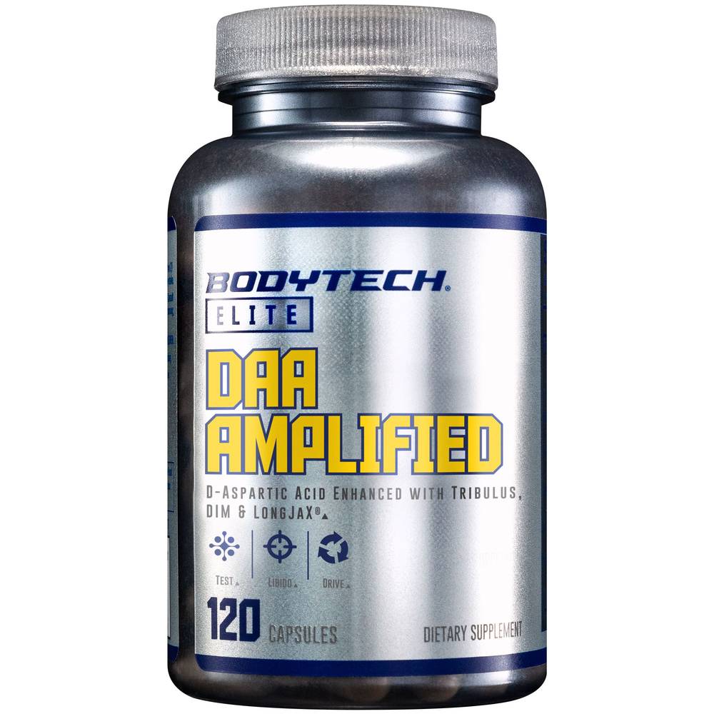 Bodytech Elite Daa Amplified D Aspartic Acid Enhanced With Tribulus Capsules (120 ct)