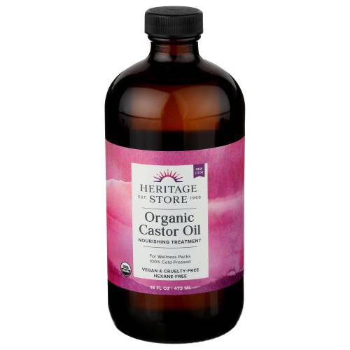 Heritage Store Organic Castor Oil (16 fl oz)