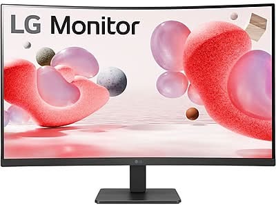 LG 32 Curved 100Hz FHD LCD Monitor, Matte Black (32BR50C-B)