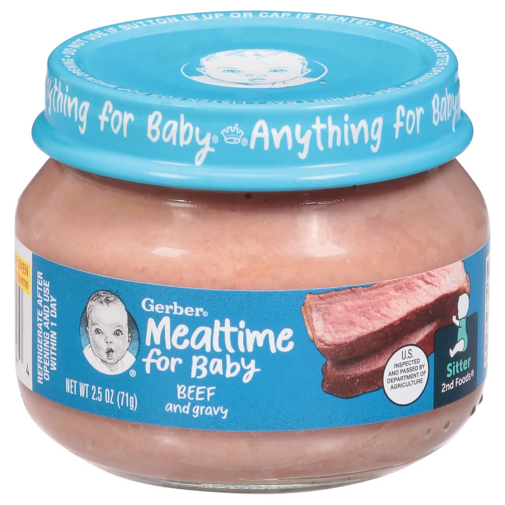 Gerber Beef & Gravy Mealtime For Baby (2.5 oz)