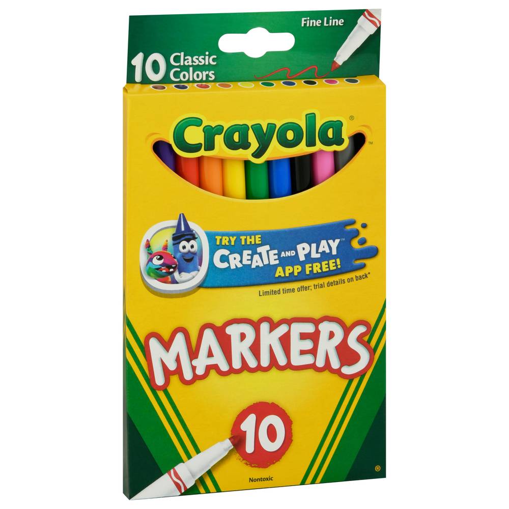 Crayola Classic Colors Nontoxic Markers (10 ct)