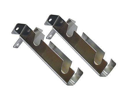Metalhsa soporte 12 mm doble corto cromado (2 unidades)