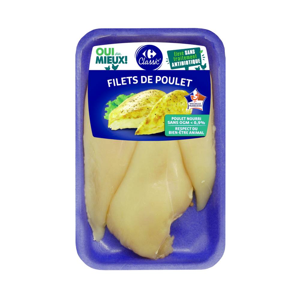 Carrefour Classic' - Filets de poulet jaune