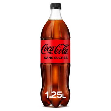 Soda zero sucre COCA-COLA - la bouteille de 1,25L