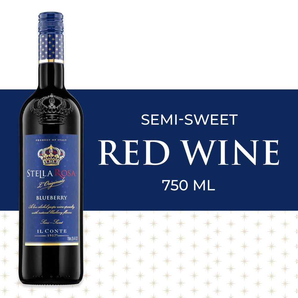 Stella Rosa Semi-Sweet Blueberry Red Wine (750 ml)