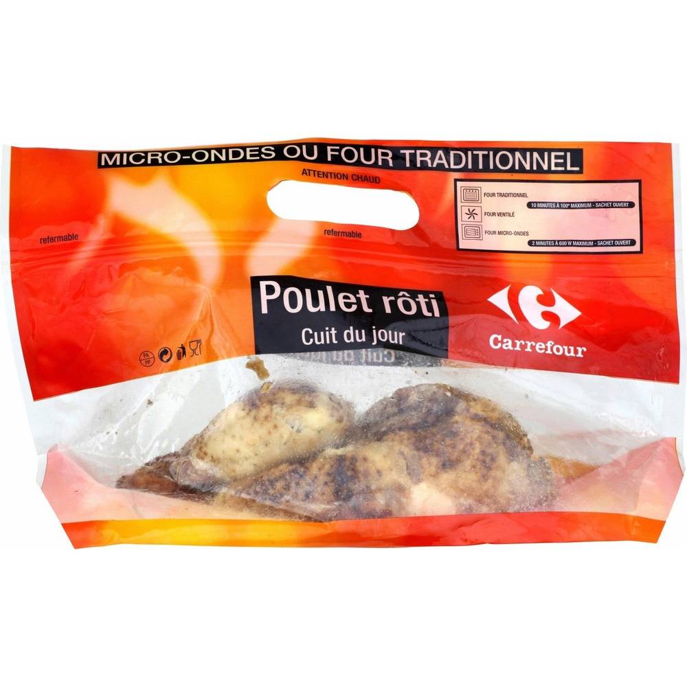 Carrefour - Demi poulet jaune rôti épicé