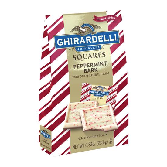 Order Ghirardelli Squares Limited Edition Peppermint Bark - 0.83 oz food online from Rite Aid store, Oceanside on bringmethat.com