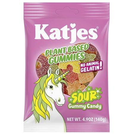 Katjes Plant Based Gummies No Animal Gelatin Rainbow Gummy Candy