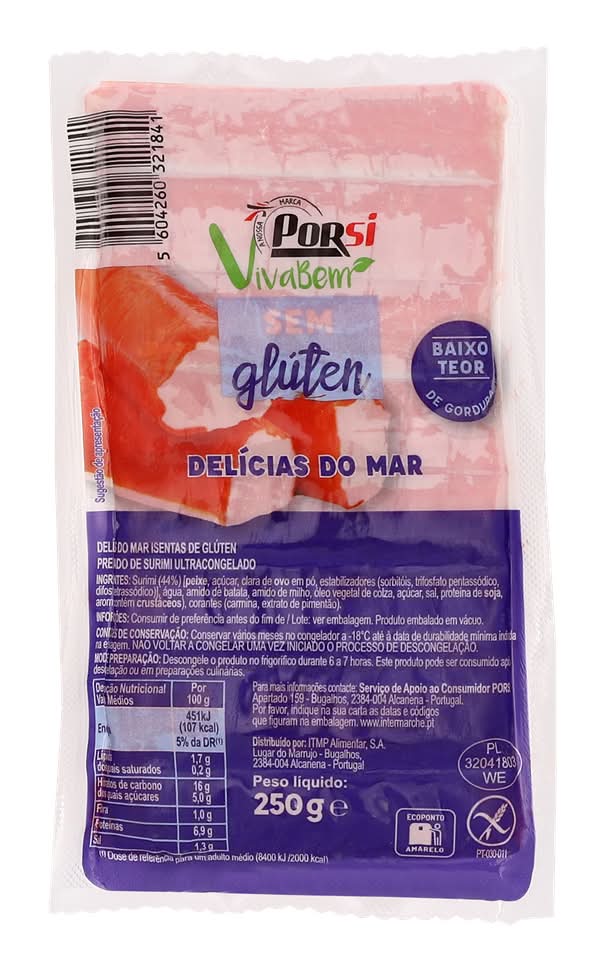 Porsi Viva Bem - Delicias do mar, 250 g