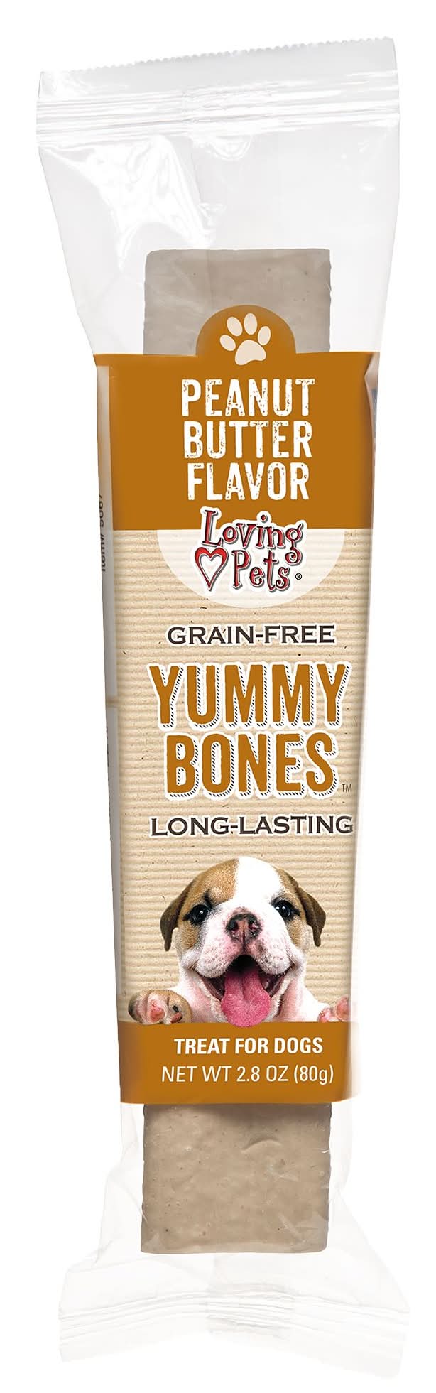 Loving Pets Peanut Butter Filled Bone 2.8 OZ (Size: 2.8 Oz)
