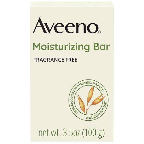Aveeno Gentle Moisturizing Bar Facial Cleanser For Dry Skin Fragrance-Free - 3.5 oz
