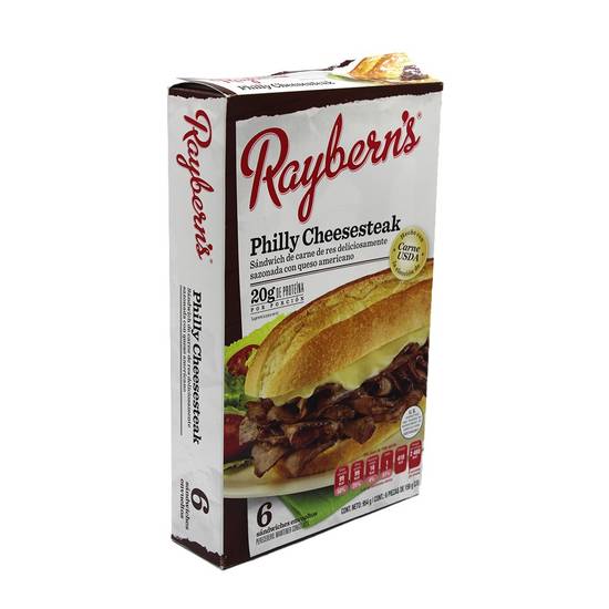 Raybern's Emparedado Instantáneo Philly Cheesesteak (6 Un) |Entregas ...