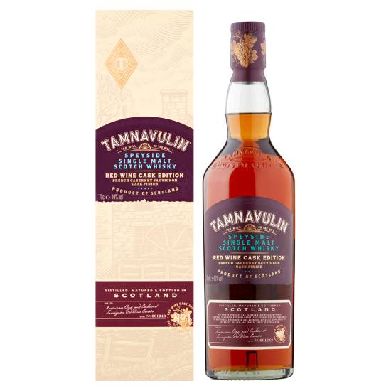 Tamnavulin Speyside Single Malt Scotch Whisky Red Wine Cask Edition French Cabernet Sauvignon 70cl