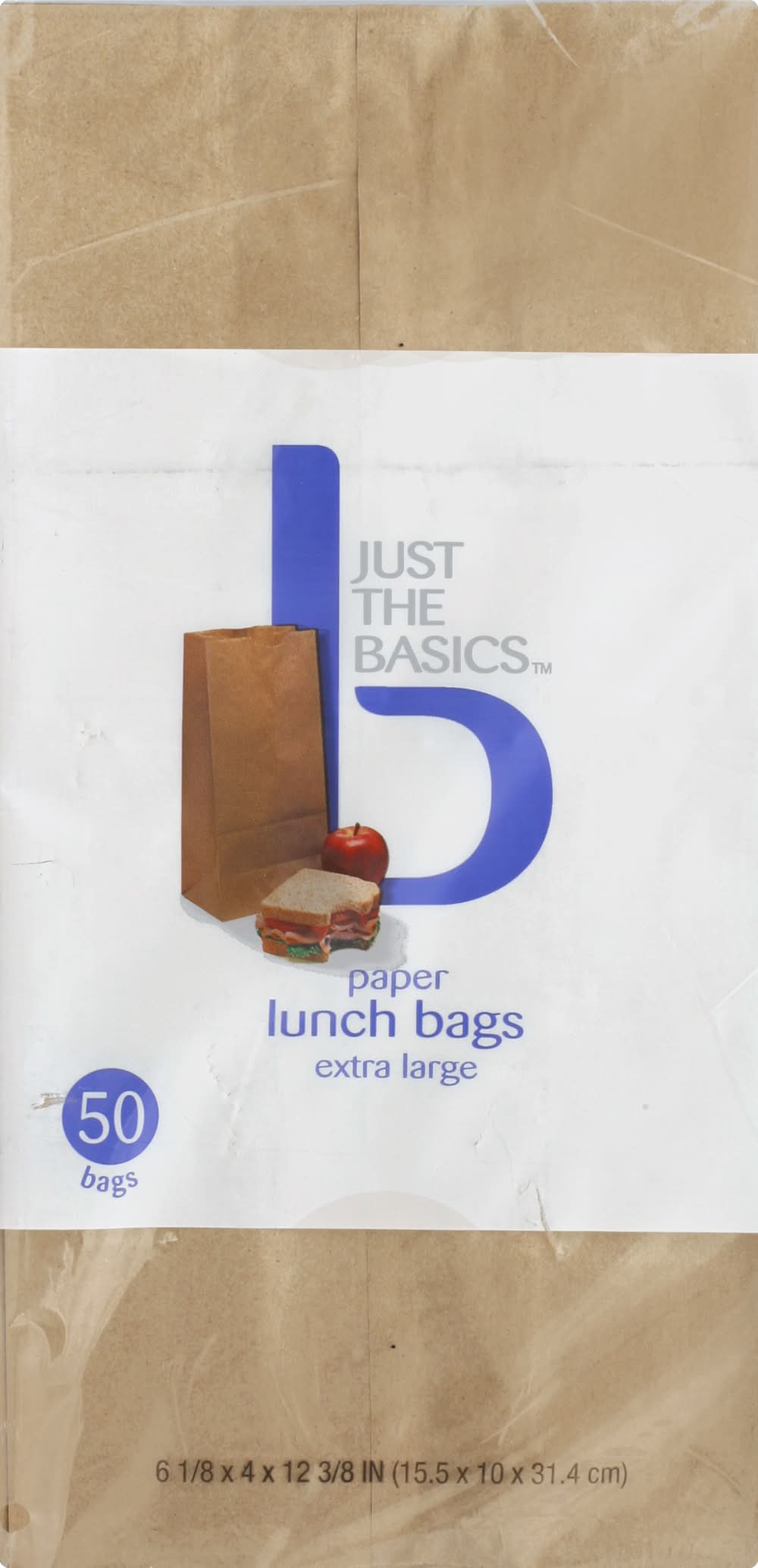 Just the Basics Paper Lunch Bags (50 ct)