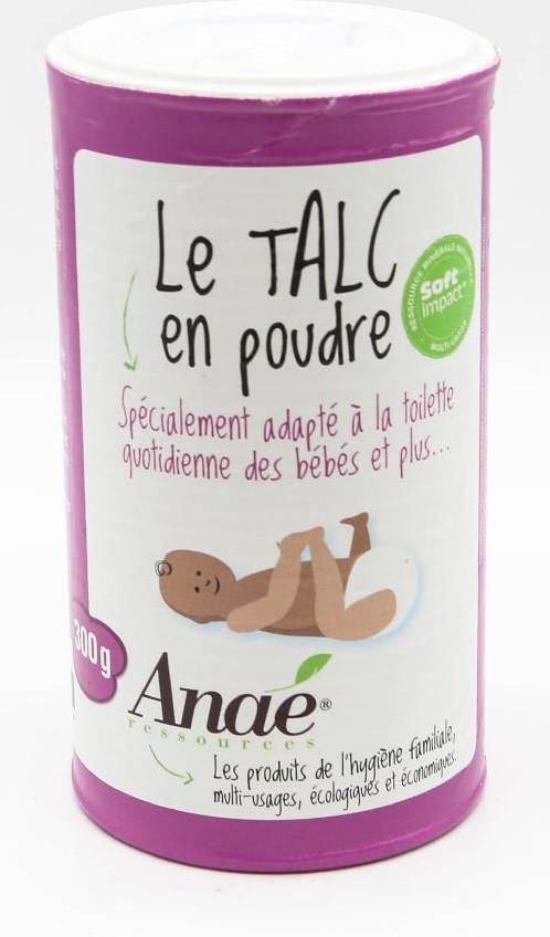 Talc 100% naturel 300g - ANAE - 100% NATUREL