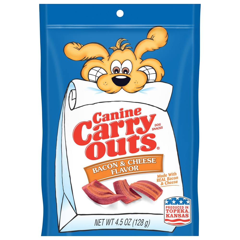 Canine Carry Outs Bacon & Cheese Flavor Dog Treats (4.5 oz)