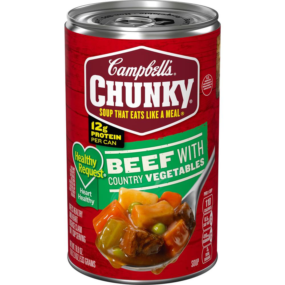 Campbell's Chunky Beef With Country Vegetables Soup