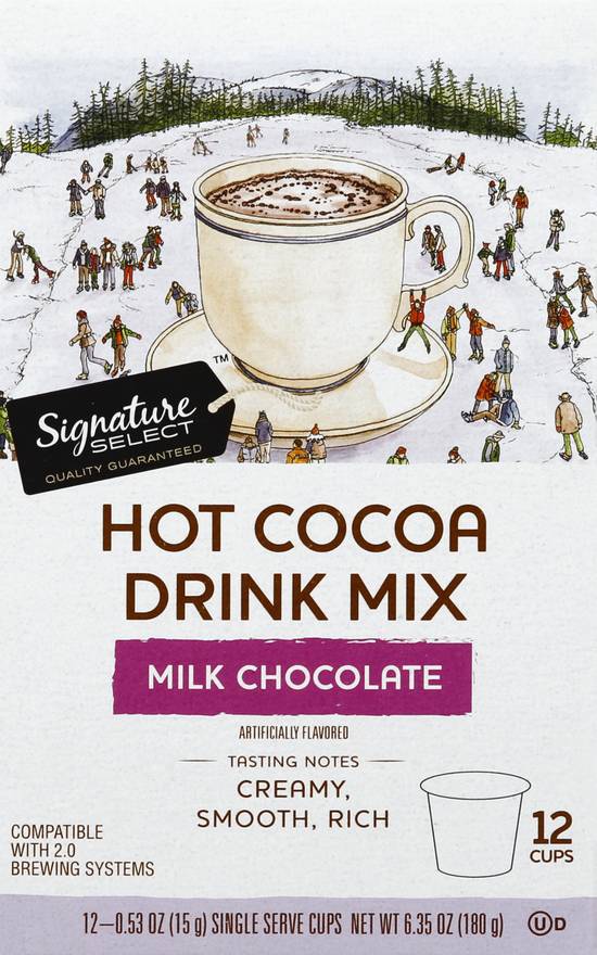 Signature Select Milk Chocolate Hot Cocoa Drink Mix (12 ct, 0.52 oz)