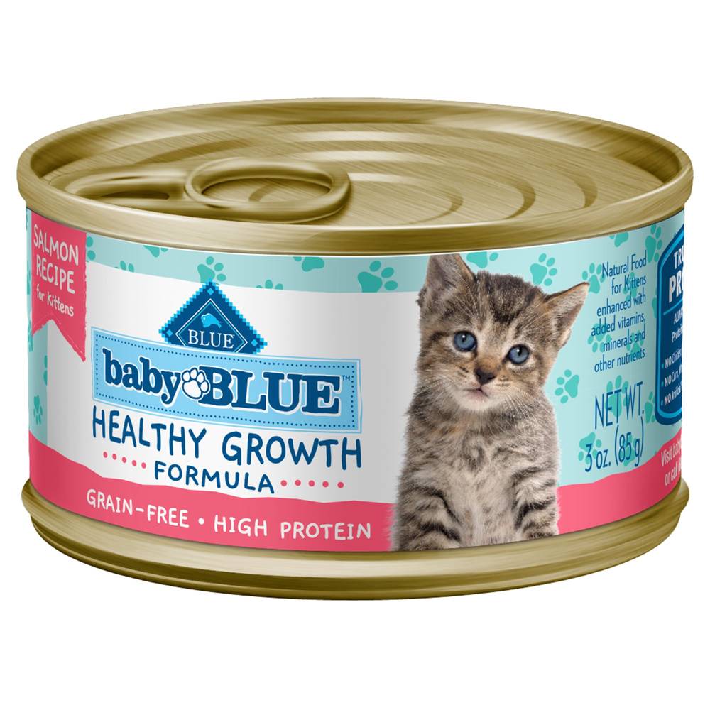 Blue Buffalo Kitten Wet Cat Food, Salmon (3 oz)