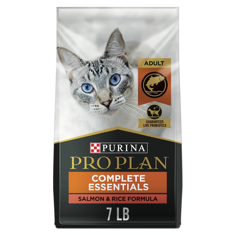 Pro Plan Purina High Protein Cat Food With Probiotics For Cats, Salmon and Rice Formula (7 lbs)