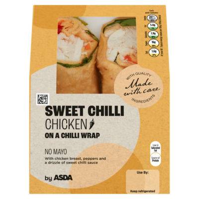 ASDA Sweet Chilli Chicken on a Chilli Wrap