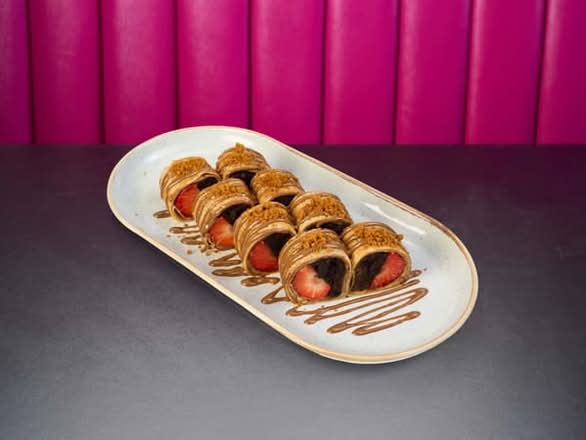 Strawberry Brownie Sushi