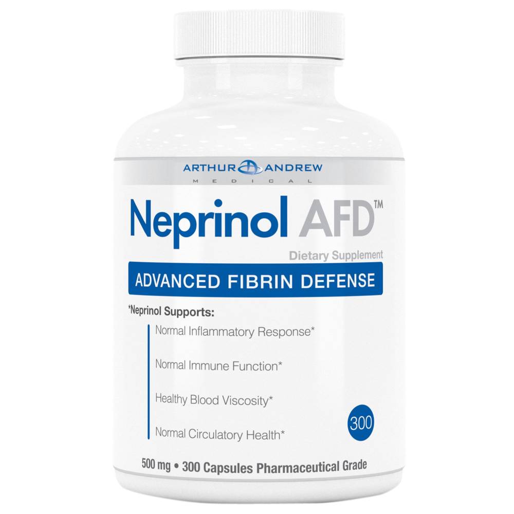 Arthur Andrew Medical Neprinol Afd Advanced Fibrin Defense 500mg (300 ct)