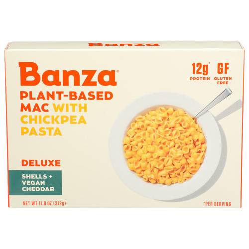 Banza Shells + Vegan Cheddar Plant-Based Mac With Chickpea Pasta