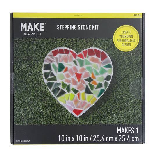 10" Heart Stepping Stone Kit By Make Market