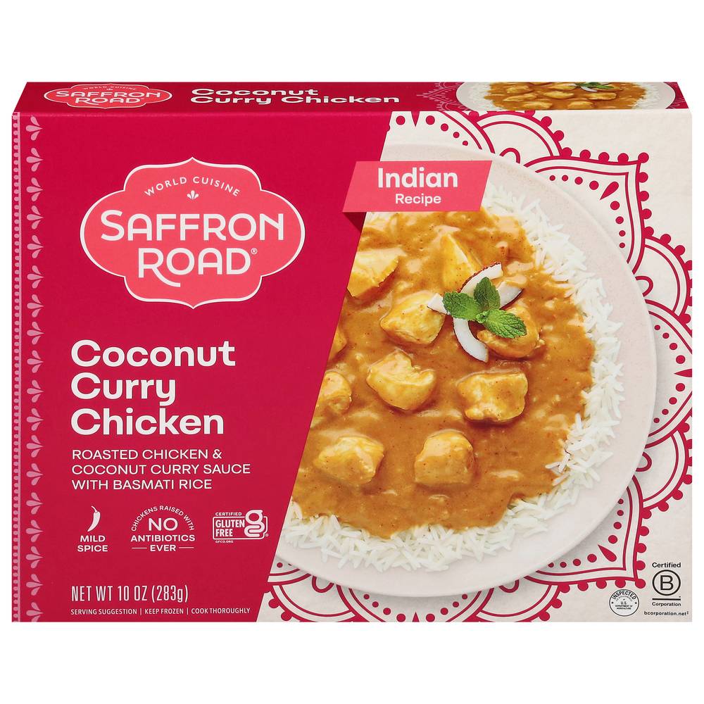 Saffron Road Mild Coconut Curry Chicken With Basmati Rice (10 oz)