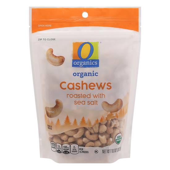 O Organics Organic Roasted Cashews With Sea Salt (10 oz)