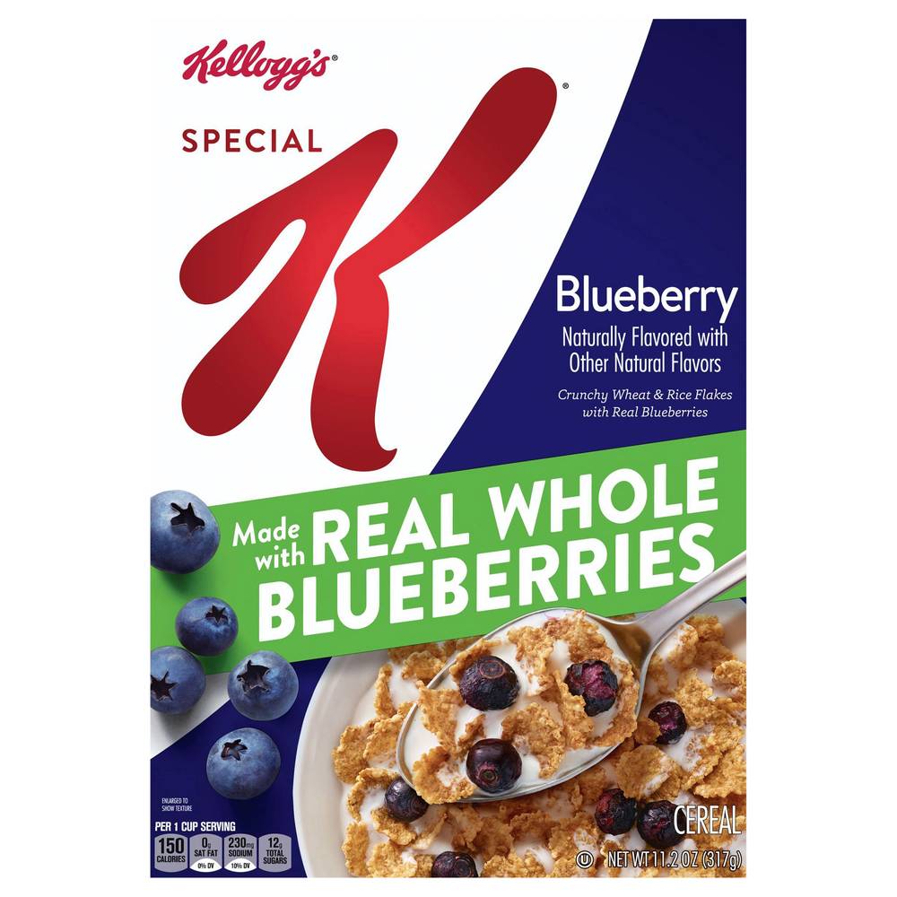 Special K Kellogg's Breakfast Cereal, Blueberry (11.2 oz)