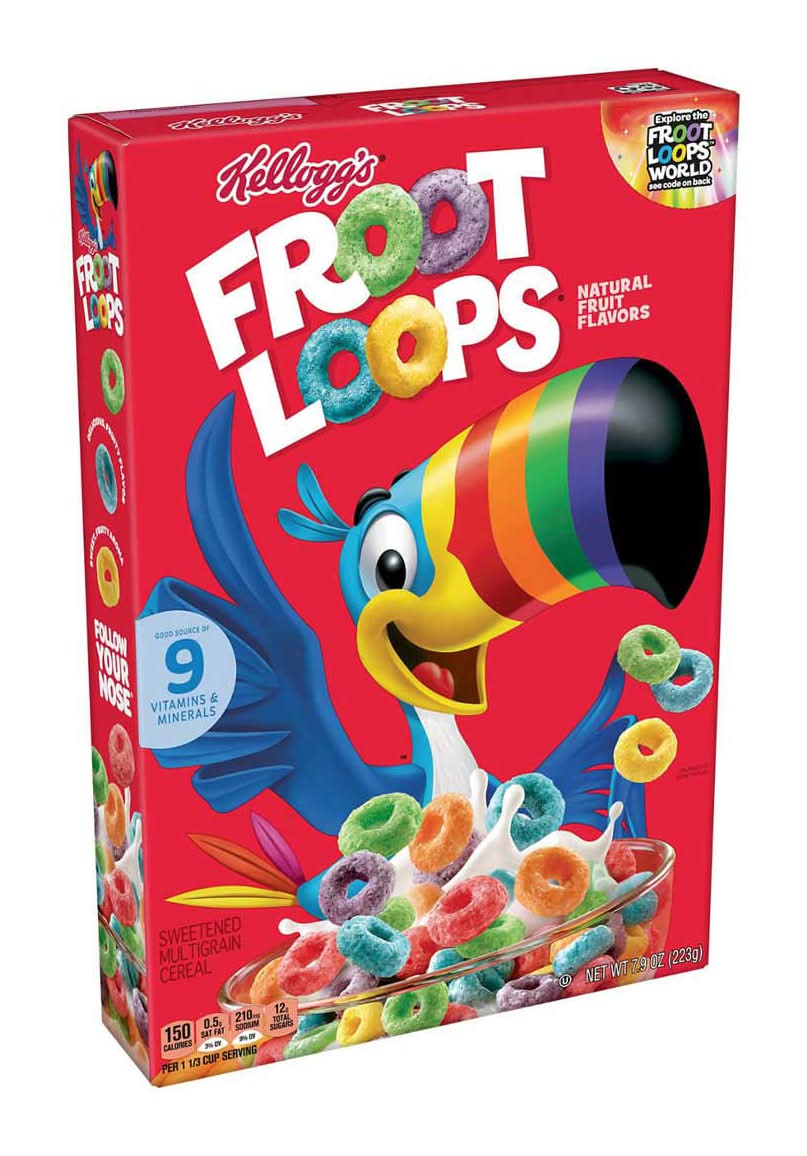 Kellogg'S Froot Loops Sweetened Multigrain Cereal 7.9 Oz