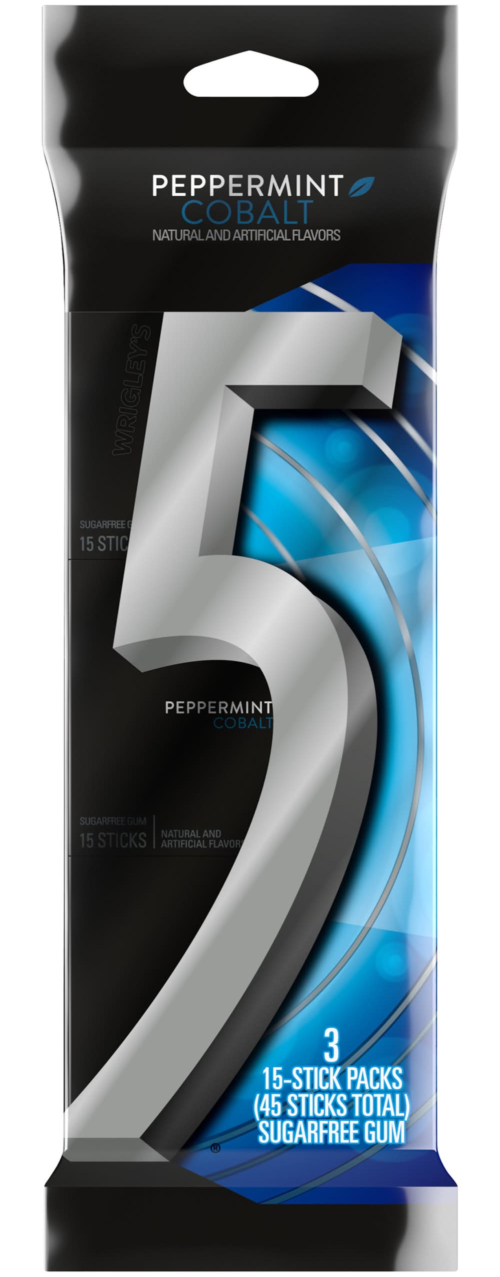 Wrigley's Peppermint Cobalt Sugar Free Gum, 3 ct (4.8 oz, 3 ct)