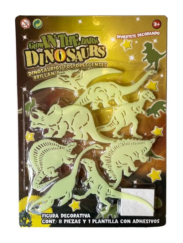 Switch · Figuras de dinosaurios fosforescentes (8 un)