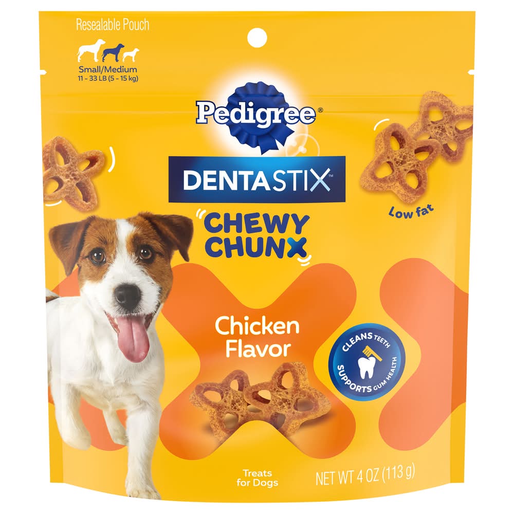 Pedigree Dentastix Chewy Chunx Chicken Treats S/M (4 oz)