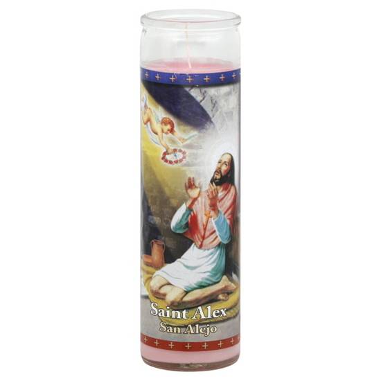 St Jude Candle Co Saint Alex Pink Wax Candle