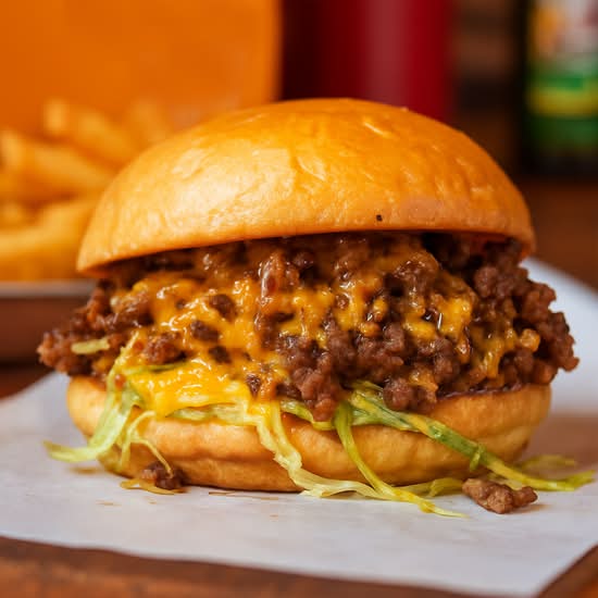 CHEESY CHICKEN CHOPPED CHEESE (ROLL-BUN)