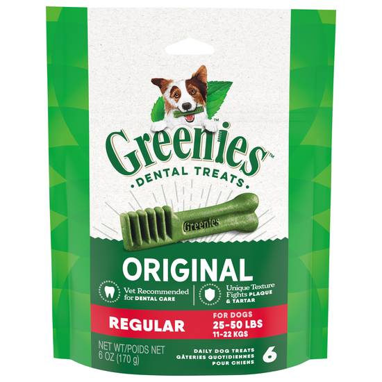Greenies Regular Original Dental Treats (6 ct)