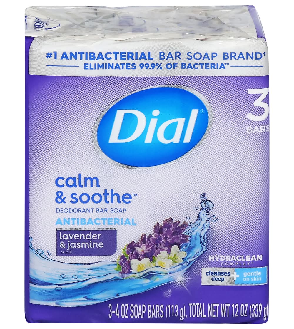 Dial Lavender & Twilight Jasmine Antibacterial Deodorant Soap (12 oz)