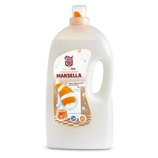 Detergente máquina líquido marsella Super Paco botella 61 lavados